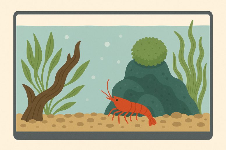 Een Caridina speciaalaquarium inrichten
