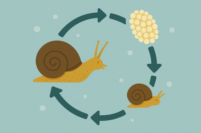 Levenscyclus van de aquariumslak