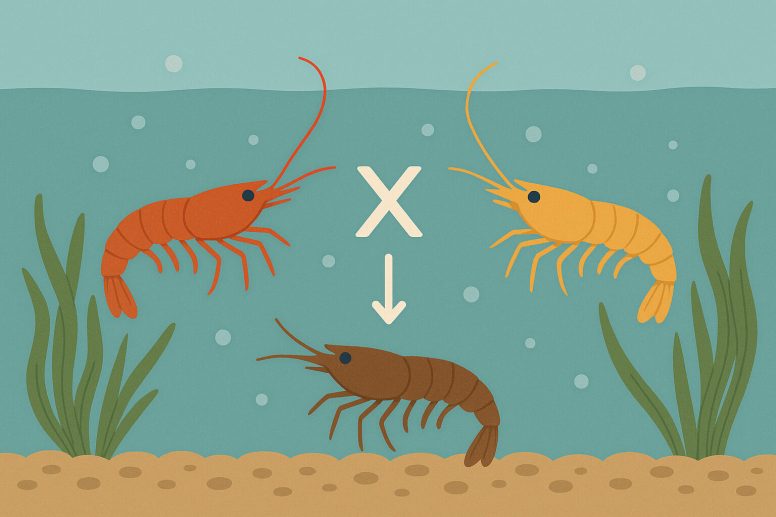 Neocaridina garnalen kruisen